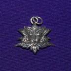 Green Man Silver Pendant
